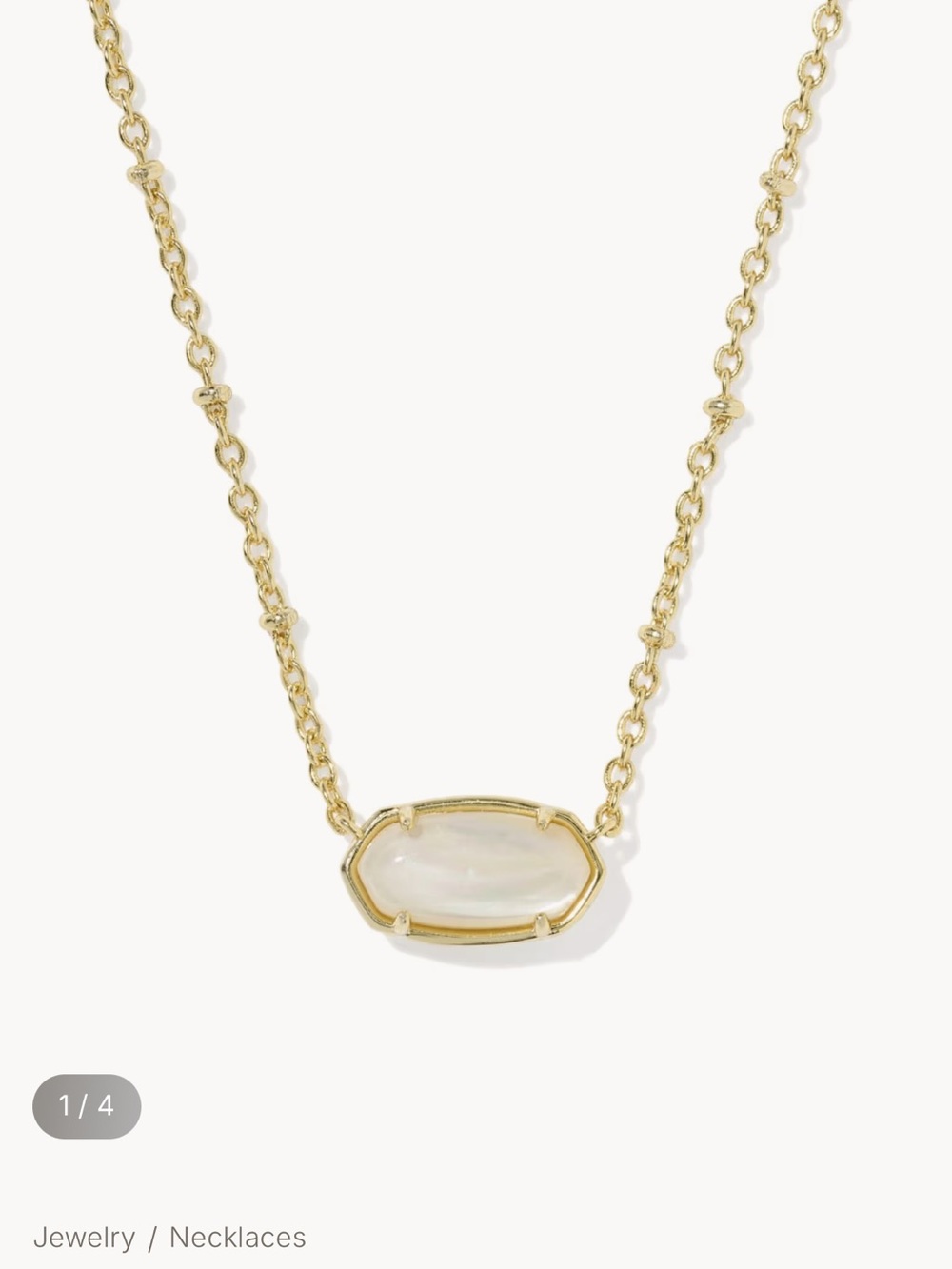 NWT Kendra Scott Tiger Striped Elisa Necklace